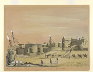 Partie de la ville indigène de Kurachee (Karachi), avril 1851