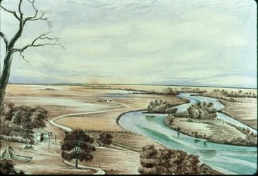 Taverne sur la rivière Illinois, 1842