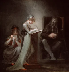 Milton dictant à sa fille, 1794