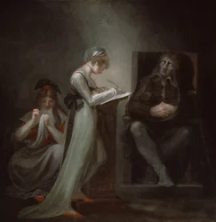 Milton dictant à sa fille, 1794