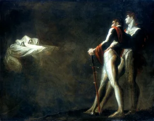Les trois sorcières apparaissant à Macbeth et Banquo, fin du XVIIIe siècle