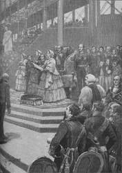 La reine ouvrant le Crystal Palace, 1892