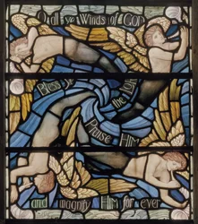 Ô vous vents de Dieu, détail de la fenêtre Benedicite