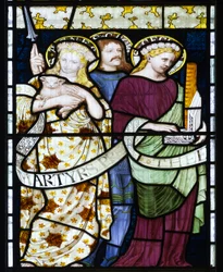 Sainte Cécile, Sainte Agnès et Saint Georges, vers 1872