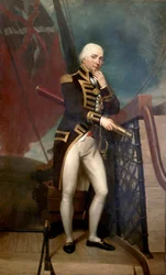 Portrait du contre-amiral Cuthbert Collingwood (1748-1810), second de Horatio Nelson (1758-1805) à la bataille de Trafalgar (1805)