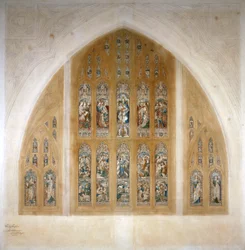 Conception de vitrail, 1869