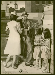 Une altercation, vers 1935
