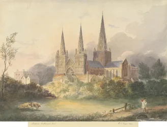 Cathédrale de Lichfield - Vue ouest