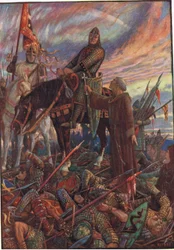 Après la bataille de Hastings, illustration de 