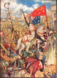 Richard Cœur de Lion aux croisades, illustration de 
