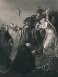 Saint Augustin devant Ethelbert, milieu 19ème siècle