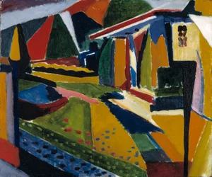 Paysage abstrait, 1915-1916