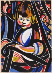 Enfant dans un berceau