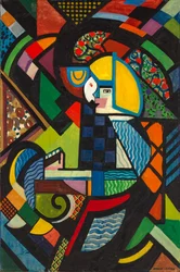 Fille dans un fauteuil à bascule