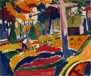 Jardin, vers 1915