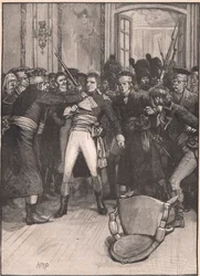 Le coup de main de Napoléon : scène dans la salle des Anciens AD 1799