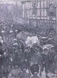 Les funérailles de la Reine, la dernière étape, illustration de l
