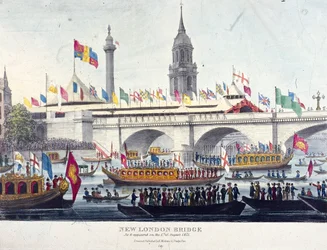 Nouveau pont de Londres, Londres, 1831