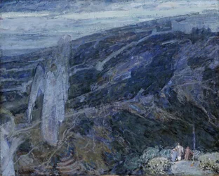 Les Anges apparaissant aux bergers, vers 1910