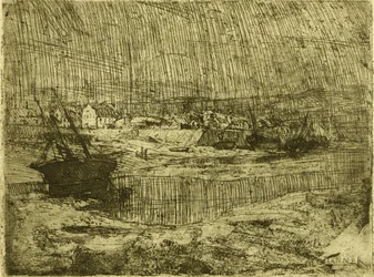 Bateaux de pêche chavirés, Bretagne