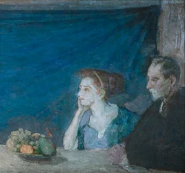 Portrait de M. et Mme Atherton Curtis avec nature morte