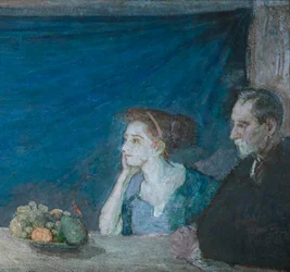 Portrait de M. et Mme Atherton Curtis avec nature morte