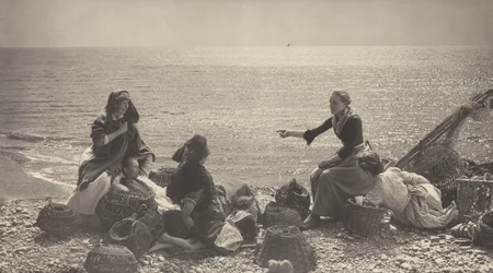 Bavardage sur la plage