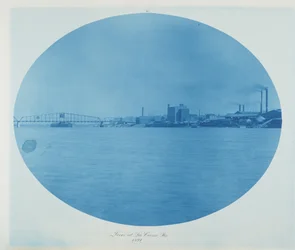 Digue à La Crosse, Wisconsin, 1891 (photo)