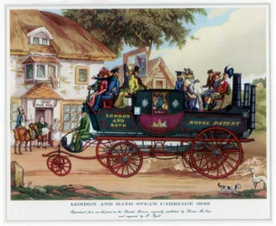 Carrosse à vapeur de Londres et Bath, 1840, vers 1800-1840