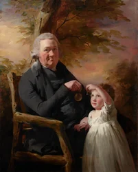 John Tait et son petit-fils, vers 1793, avec des ajouts vers 1800 (huile sur toile)