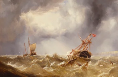 Démâté dans une tempête au large de la côte du Kent