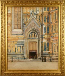 La porte sud du Duomo, Florence, Italie