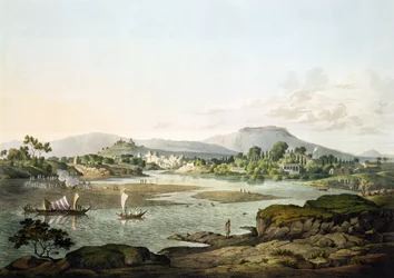 Poonah, planche XIII, gravée par Daniel Havell (1785-1826) 1809