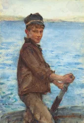 Diriger la péniche, 1909
