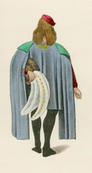 Figure 2 du Roman de la Rose, c.1480, au British Museum, Harl M S 4425