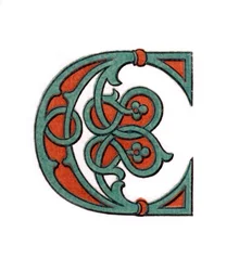 Lettre initiale C, 1474, 1843