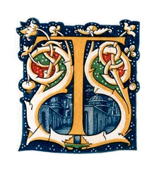Lettre initiale T, 1843