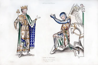 Roi et chevalier, fin du 12e siècle, 1843