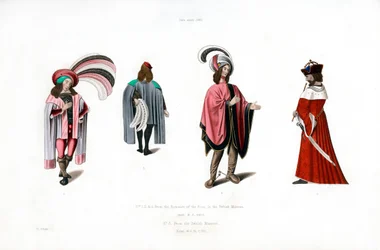 Tenue masculine, vers 1480, 1843