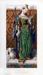 Sainte Agnès, vers 1520, 1843