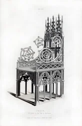 Trône en argent massif, 1397, 1843