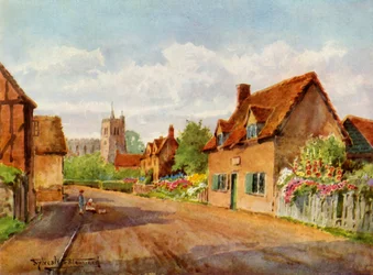 Le cottage de Bunyan, Elstow, Bedford, 1943