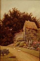 Une vieille maison de jardin à Hartwell House