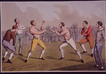 Combat de boxe à mains nues