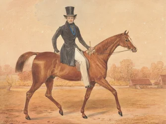 H. Grant à cheval