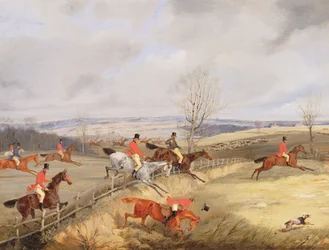 Scène de chasse, débusquer le gibier