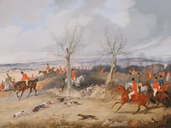 Scène de chasse : En pleine course