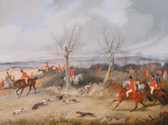 Scène de chasse : En pleine course