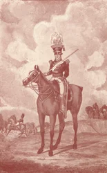 Officier, artillerie à pied, vers 1825, 1909