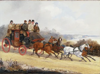 Le carrosse de Douvres à Londres : En été